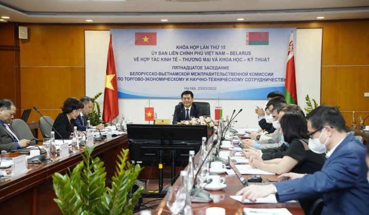 Khai mạc Khóa họp lần thứ 15 Ủy ban liên Chính phủ Việt Nam - Belarus về hợp tác kinh tế, thương mại và khoa học, kỹ thuật