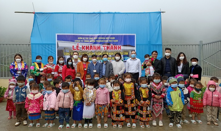 Quỹ Toyota Việt Nam hỗ trợ xây dựng điểm trường cho trẻ em Hà Giang