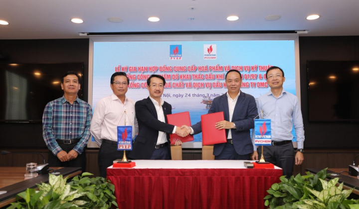 PVEP và DMC gia hạn hợp đồng cung cấp hóa phẩm và các dịch vụ kỹ thuật