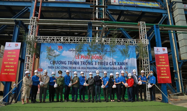 Petrovietnam phát động chương trình trồng 3 triệu cây xanh