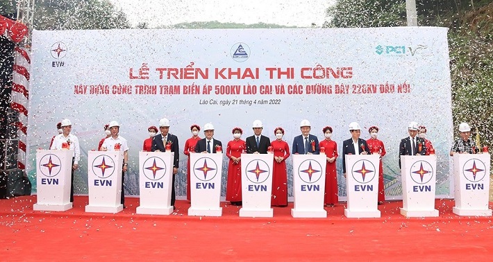 Lễ triển khai thi công xây dựng công trình trạm biến áp 500kV Lào Cai và các đường dây220kV đấu nối
