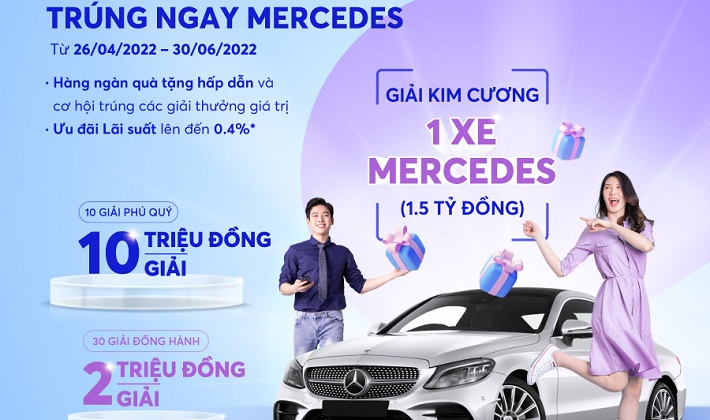 “Gửi tiền liền tay – Trúng ngay Mercedes” từ MB