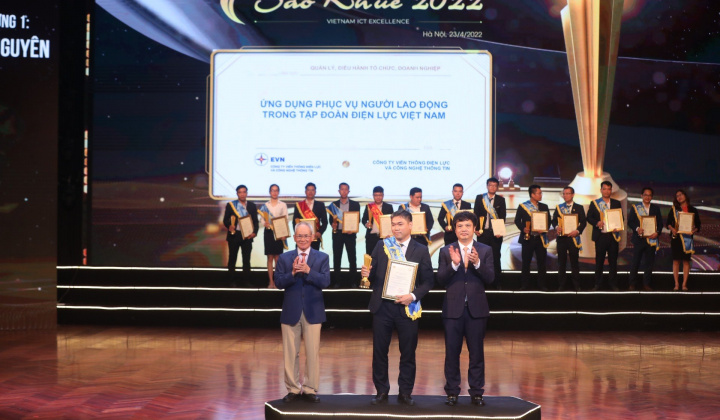 Ứng dụng SmartEVN được trao Giải Sao Khuê 2022