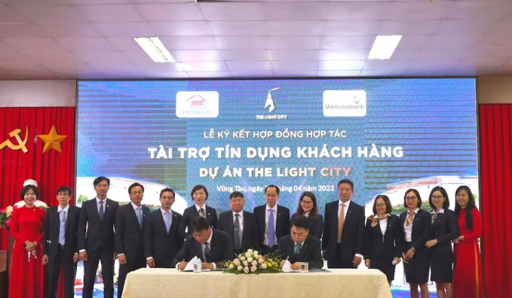 Hodeco - Vietcombank Vũng Tàu:Tài trợ tín dụng dự án Khu Đô thị The Light City
