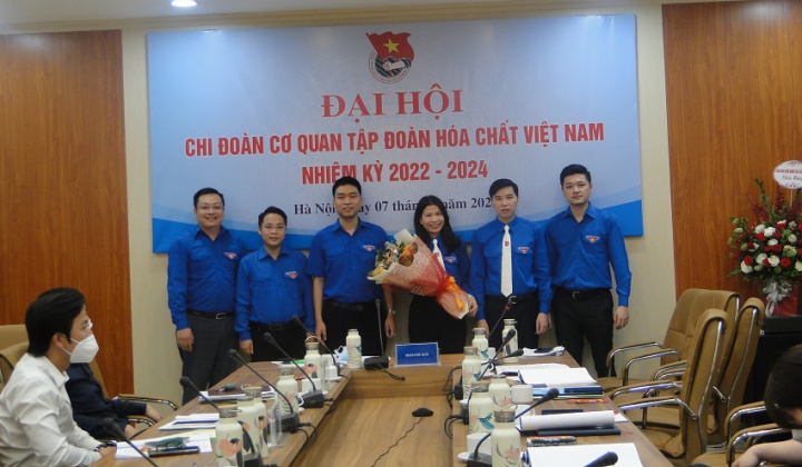 Đại hội Chi đoàn Cơ quan Tập đoàn Hóa chất Việt Nam nhiệm kỳ 2022 - 2024 thành công tốt đẹp