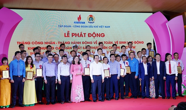 Người lao động PV GAS được tôn vinh tại Lễ phát động Tháng Công nhân năm 2022