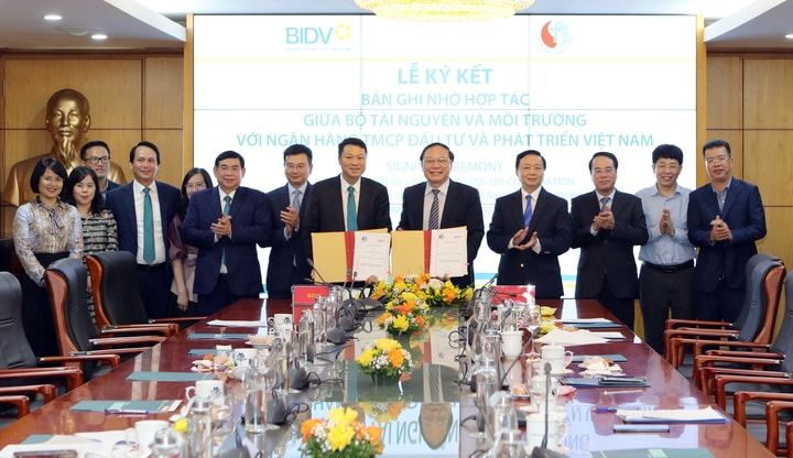 Bộ Tài nguyên và Môi trường và BIDV ký kết Bản Ghi nhớ hợp tác