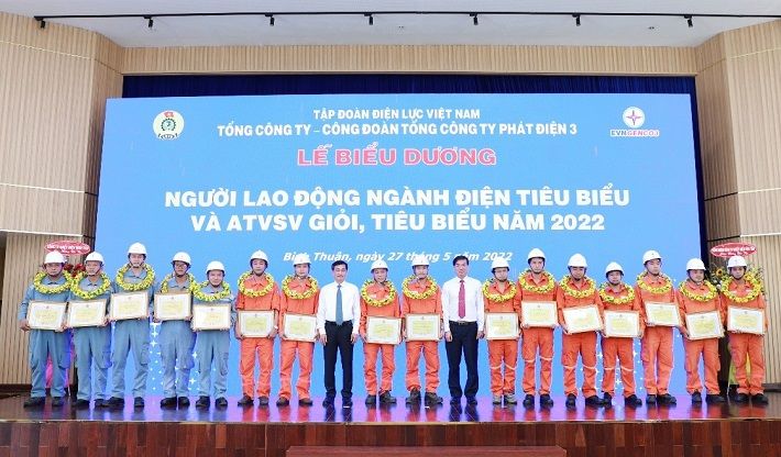 EVNGENCO 3 vinh danh 'Người lao động tiêu biểu' và 'An toàn vệ sinh viên giỏi tiêu biểu'