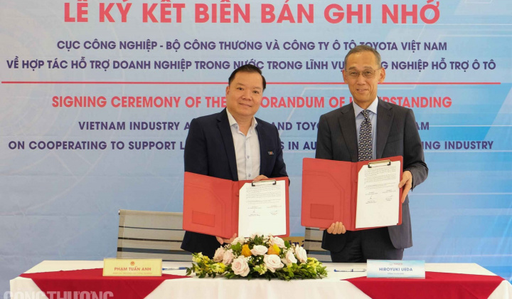 Bộ Công Thương - Toyota ký hợp tác hỗ trợ doanh nghiệp công nghiệp hỗ trợ ngành ô tô