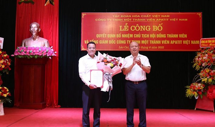 Công ty TNHH MTV Apatit Việt Nam có Tân Chủ tịch Hội đồng thành viên và Tân Tổng giám đốc