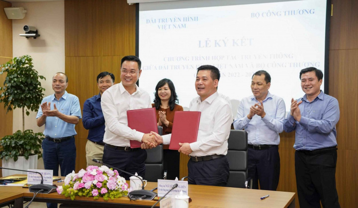Bộ Công Thương - Đài Truyền hình Việt Nam ký Thỏa thuận phối hợp công tác giai đoạn 2022-2025