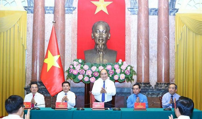 Chủ tịch nước Nguyễn Xuân Phúc gặp mặt lao động tiêu biểu ngành dầu khí