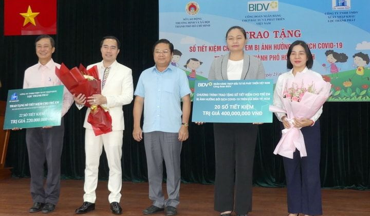 BIDV quan tâm, hỗ trợ cho trẻ em mồ côi do dịch Covid-19