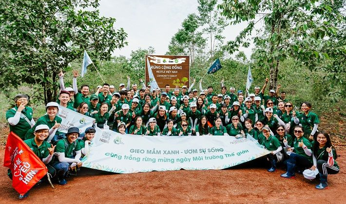 Nestlé trồng rừng góp phần giảm tác động biến đổi khí hậu