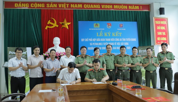Petrolimex Tuyên Quang ký Quy chế phối hợp với Công an tỉnh
