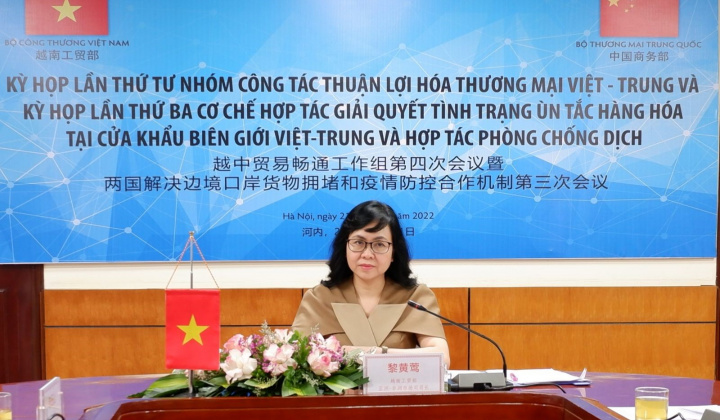 Việt Nam - Trung Quốc thúc đẩy thuận lợi hóa thương mại và hợp tác phòng chống dịch