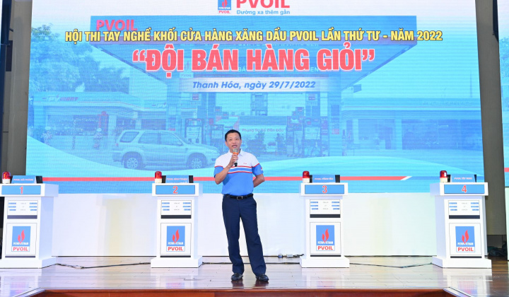 PVOIL: Sôi động Hội thi tay nghề khối cửa hàng xăng dầu