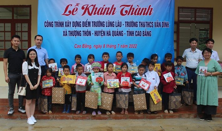 Quỹ Toyota Việt Nam hỗ trợ xây dựng điểm trường cho trẻ em vùng cao Cao Bằng