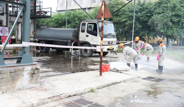 Supe Lâm Thao diễn tập thực binh ứng phó sự cố hóa chất năm 2022