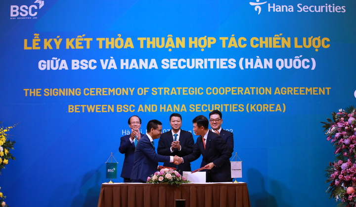 BSC và HSC (Hàn Quốc) ký kết thỏa thuận hợp tác chiến lược