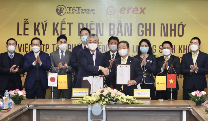 T&T Group và Tập đoàn EREX hợp tác trong lĩnh vực năng lượng điện sinh khối