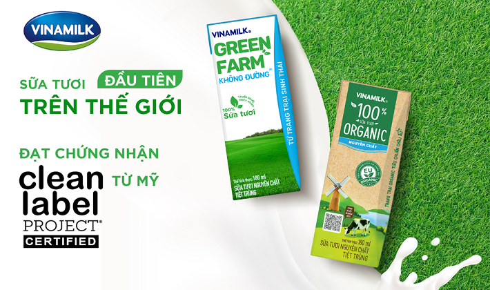 Vinamilk sở hữu sữa tươi đầu tiên trên thế giới đạt chứng nhận Clean Label Project Mỹ