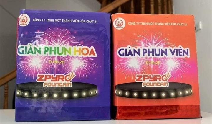 Cảnh báo về việc mua pháo hoa trực tuyến