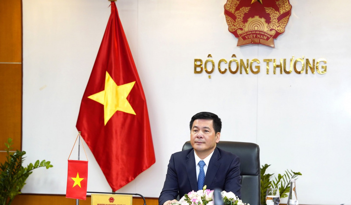 Bộ trưởng Nguyễn Hồng Diên phát biểu chúc mừng trực tuyến nhân kỷ niệm 73 năm ngày thiết lập quan hệ ngoại giao Việt Nam – Trung Quốc