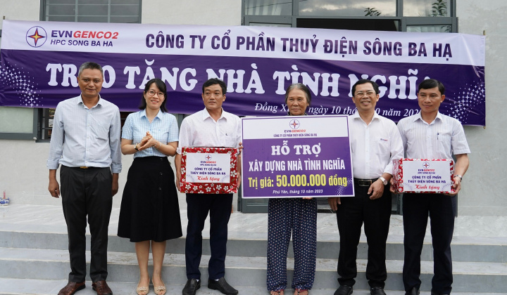 Thủy điện Sông Ba Hạ: Hỗ trợ nhà cho gia đình chính sách tại Phú Yên