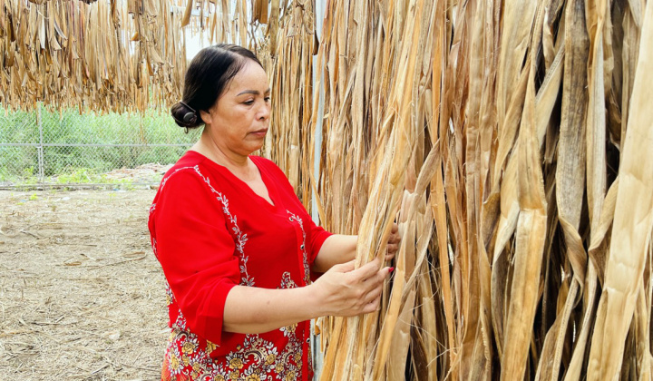 Sản phẩm thủ công mỹ nghệ từ sợi chuối “tiếp sức” từ nguồn khuyến công
