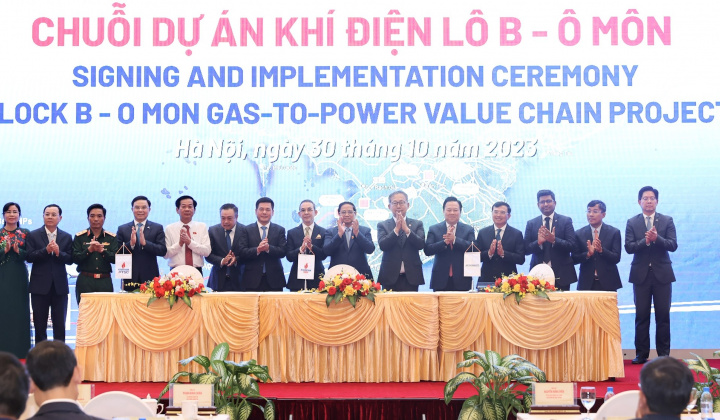 Ký kết thỏa thuận khung, trao thầu hợp đồng EPC1#1 chuỗi dự án khí điện Lô B
