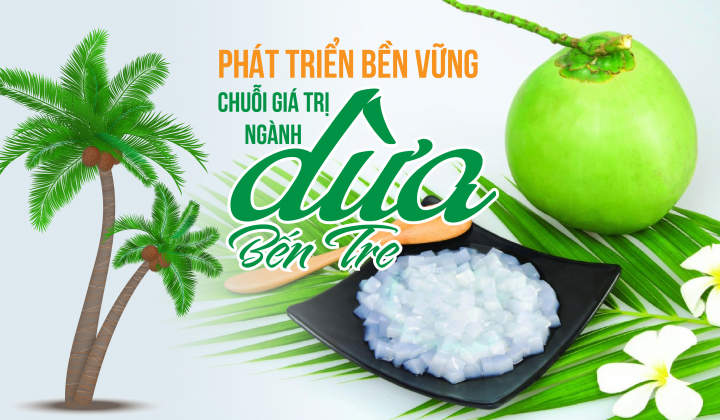 Phát triển bền vững chuỗi giá trị ngành dừa Bến Tre