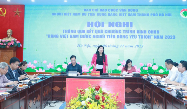 Hà Nội: Bình chọn 150 sản phẩm “Hàng Việt Nam được người tiêu dùng yêu thích” năm 2023