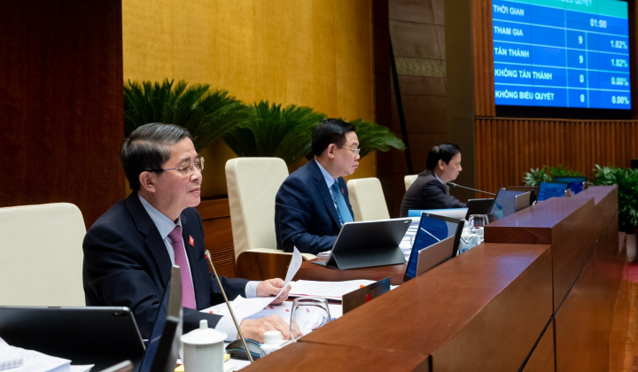 Quốc hội thông qua mục tiêu tăng trưởng GDP 6-6,5% trong năm 2024