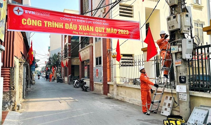 EVNHANOI triển khai thi công gần 40 công trình cải tạo, nâng cấp lưới điện đầu Xuân Quý Mão