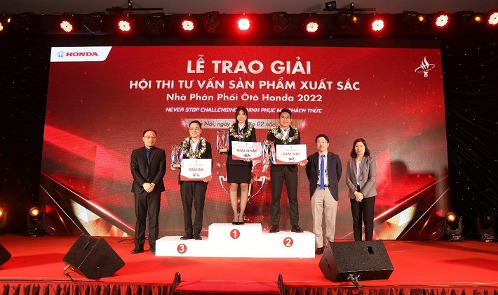 Honda Việt Nam công bố kết quả Hội thi Tư vấn sản phẩm xuất sắc năm 2022