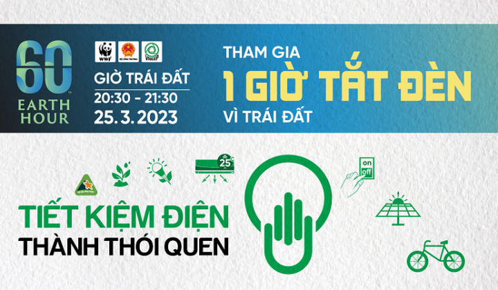 Giờ Trái đất năm 2023: Lan tỏa thông điệp “Tiết kiệm điện - thành thói quen”
