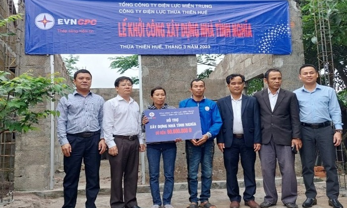 PC Thừa Thiên Huế: Khởi công xây nhà tình nghĩa trị giá 60 triệu đồng