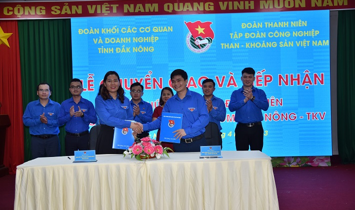 Chuyển giao Đoàn cơ sở Công ty Nhôm Đắk Nông về Tập đoàn TKV