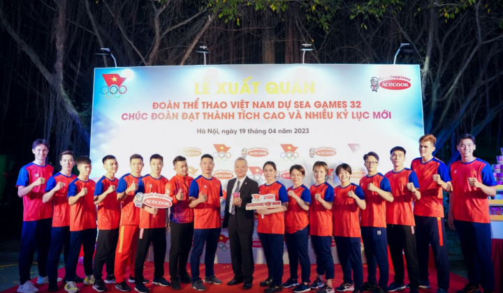 Acecook Việt Nam đồng hành cùng đoàn thể thao Việt Nam tại SEA Games 32