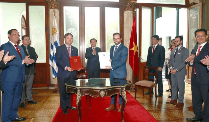 Việt Nam - Uruguay: Ký kết Biên bản Kỳ họp lần 3 về hợp tác kinh tế, thương mại và đầu tư
