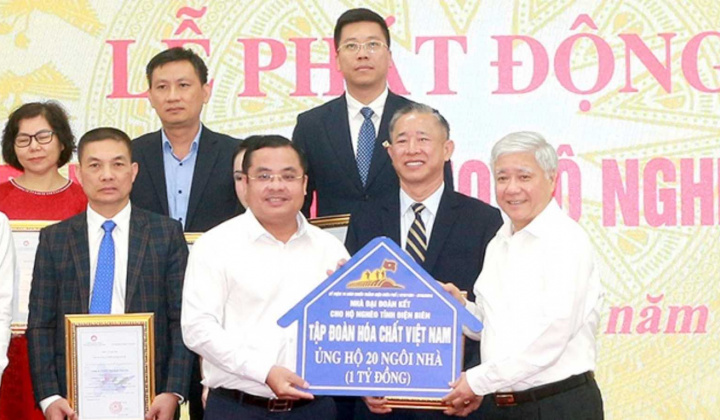 Vinachem: Trao tặng 20 căn nhà đại đoàn kết cho hộ nghèo của tỉnh Điện Biên