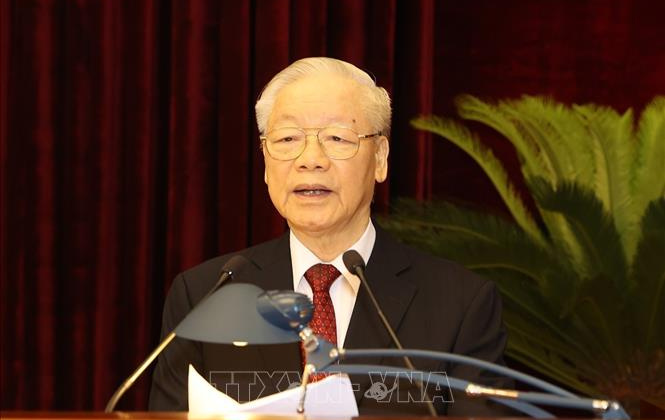 Tổng Bí thư Nguyễn Phú Trọng chủ trì và phát biểu khai mạc Hội nghị Trung ương giữa nhiệm kỳ khóa XIII