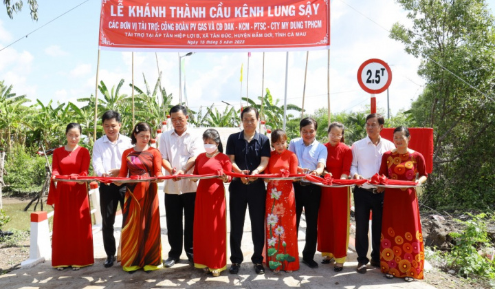 PV GAS khánh thành Cầu Lung Sậy - Cây cầu nối nhịp bờ vui