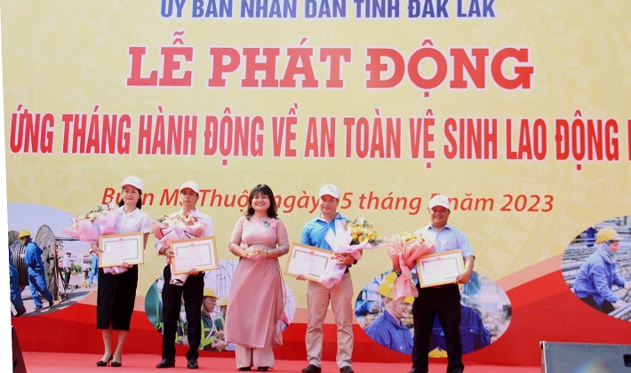 Công ty Thủy điện Buôn Kuốp hưởng ứng Tháng An toàn, vệ sinh lao động năm 2023