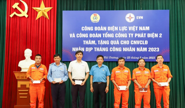 Công đoàn EVNGENCO2 thăm hỏi người lao động Nhiệt điện Phả Lại và Thủy điện Thác Mơ