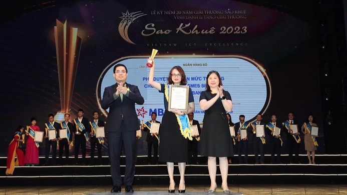 Ngân hàng MB tiếp tục ghi danh tại giải thưởng Sao Khuê 2023