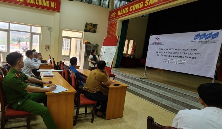 Thuỷ điện Trung Sơn nâng cao hiệu quả ứng phó cho vùng hạ lưu đập