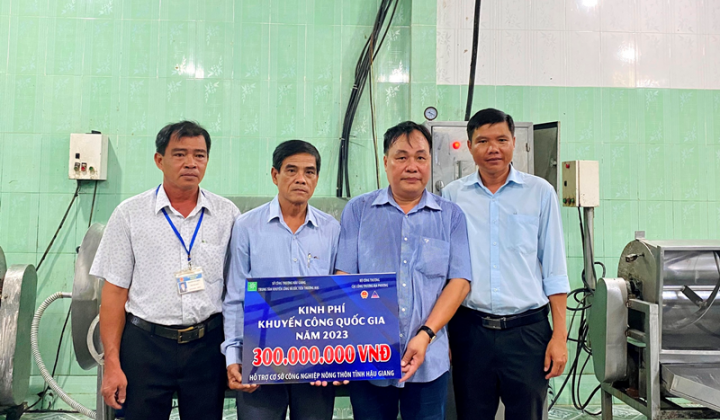 Khuyến công Hậu Giang: Hỗ trợ doanh nghiệp ứng dụng máy móc sử dụng năng lượng xanh - sạch