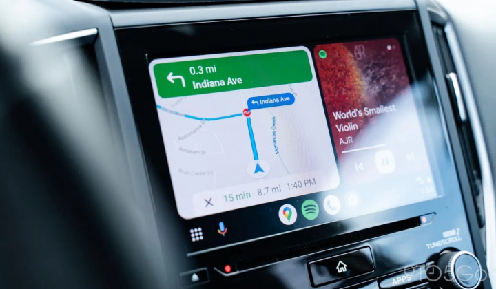 Đã có thể mở được ứng dụng Google Maps trên điện thoại khi Android Auto đang chạy